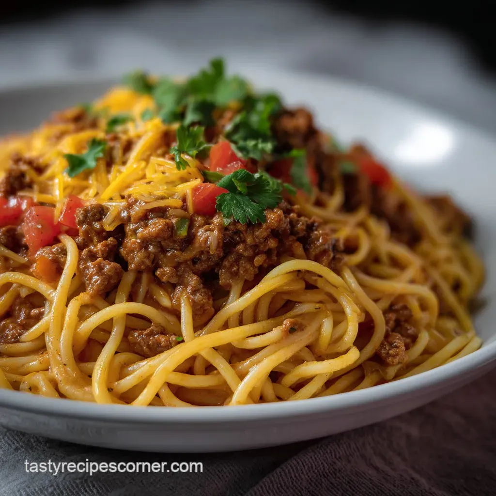 Easy One-Pot Taco Spaghetti: Your New Weeknight Dinner